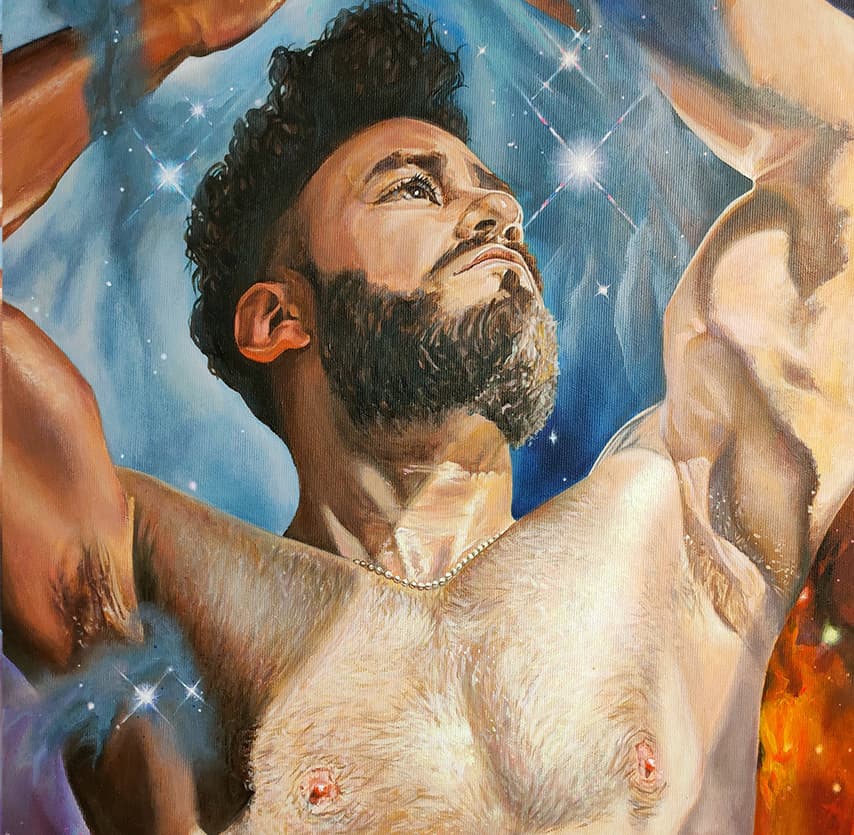 Self-portrait: Transposition — detail